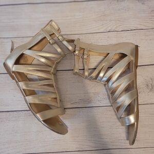Nine West Gold Gladiator Sandals